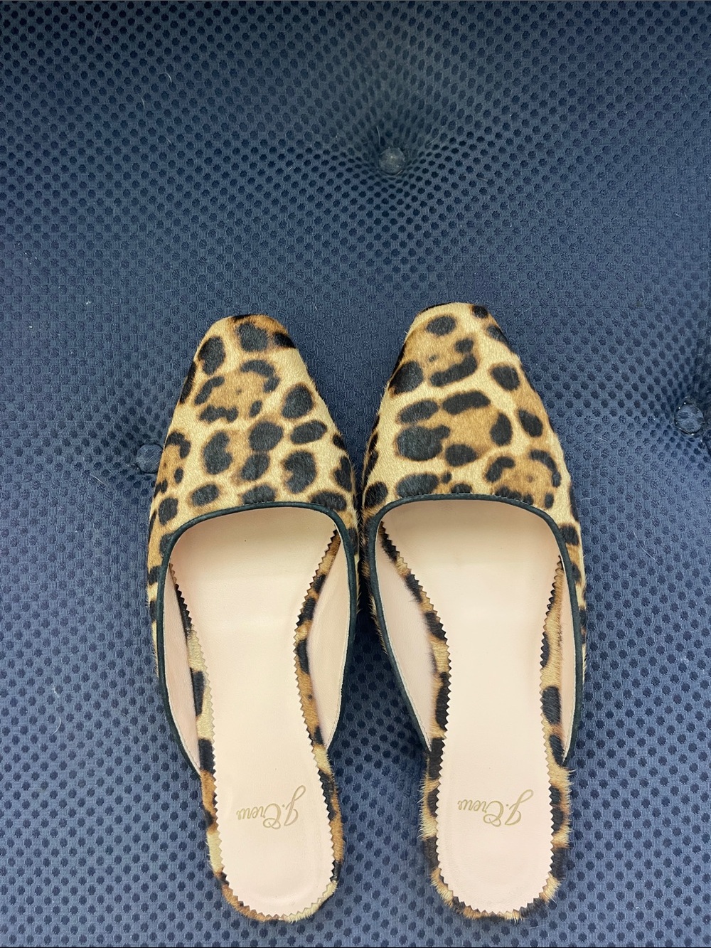 Leopard Print Women’s Slip-On Flats - Tan/Black. Jcrew